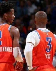  亚历山大30+10雷霆屠公牛  