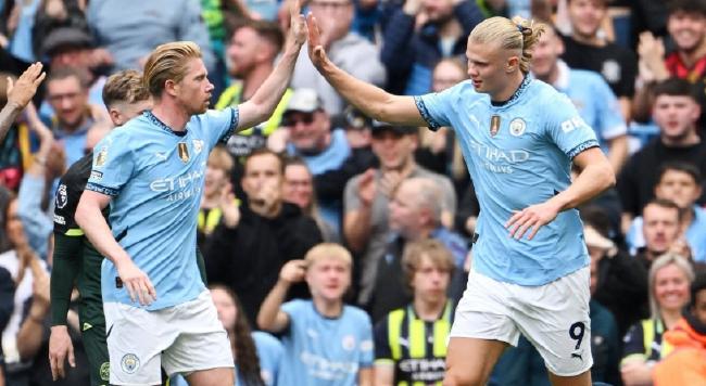  曼城刷新进球纪录，哈兰德五轮轰九球  